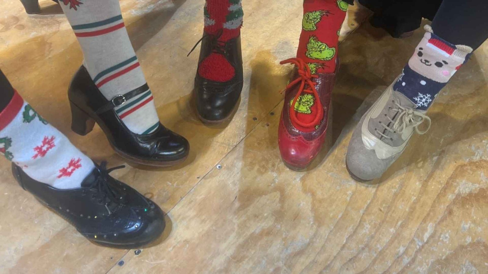 Medias navideñas en clase